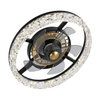 Flush Mount Modern Ceiling Fan with LED Light and Remote Control