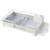 Expandable Stainless Steel Dish Rack with Drain Tray and Utensils Holder