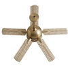 52-in Flush Mount Ceiling Fan with LED Light, Remote, App Control