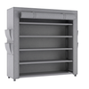 Covered 5 Tier Shoe Rack Storage Organizer for Closet Entryway