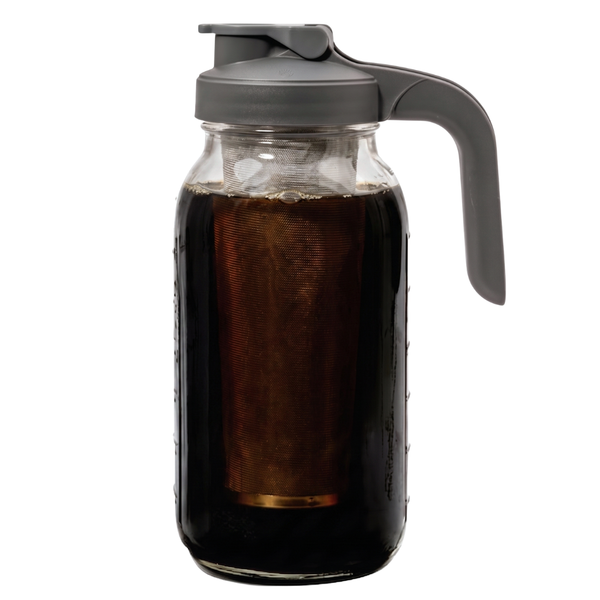 64oz Glass Pitcher Cold Brew Coffee Maker with Filter and Lid