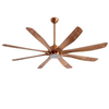 72-Inch Ceiling Fan with 8 Blades, LED Light & Remote Control System