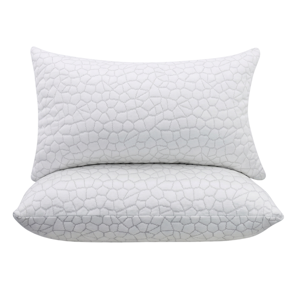Adjustable Cooling Gel Memory Foam Bed Pillows with Washable Cover