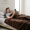 Double-Sided Flannel Fleece Breathable Blanket for All Season Use
