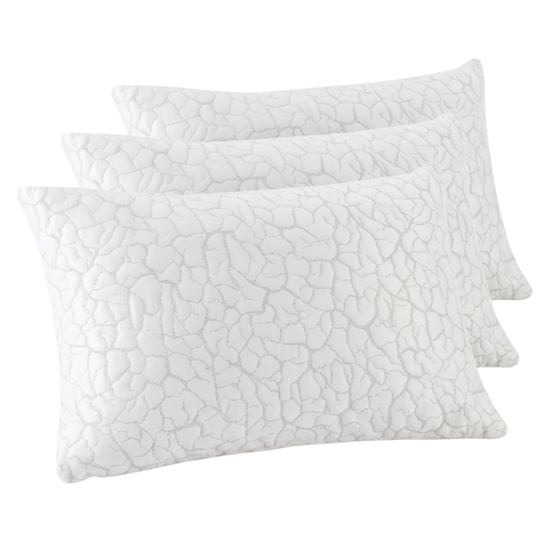Cooling Adjustable Pillows with Shredded Foam Fill and Cover