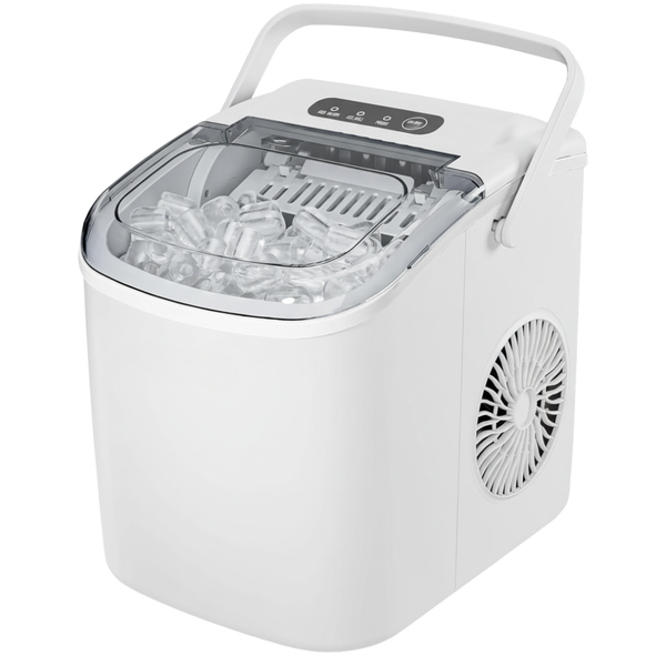 Countertop Ice Maker 26lbs per day, Portable with Handle & Auto Clean