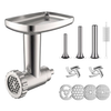 Metal Meat Grinder Attachment for Stand Mixer with Plates Set