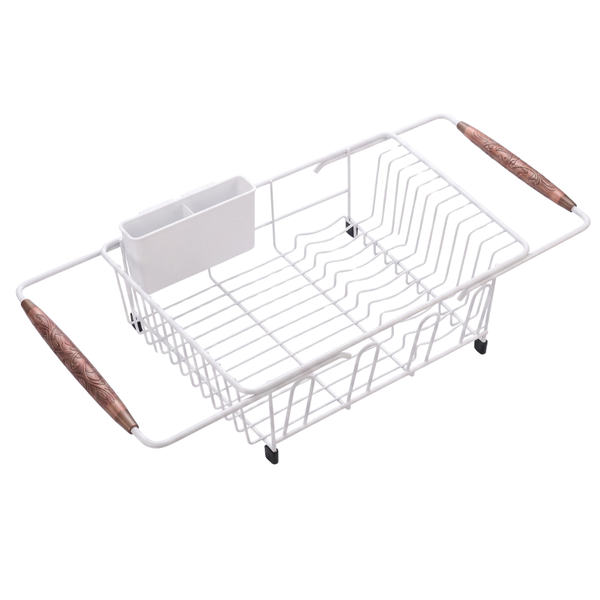 Expandable Stainless Steel Dish Drying Rack for Kitchen Sink