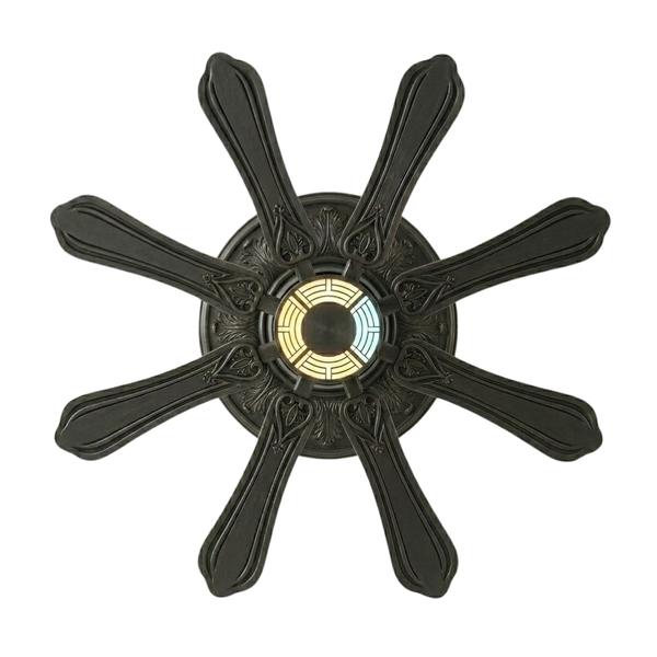 72-Inch Ceiling Fan with Integrated LED Light, 8 Blades and Remote
