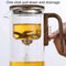 Glass Teapot with Magnetic One-click Filter -Tea infuser With Wooden Handle