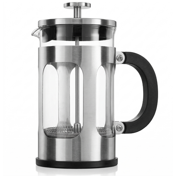 21 oz Glass French Press Coffee and Tea Maker with Steel Filter