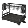Two-Tier Dish Drying Rack with Drainboard and Utensil Holders