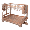Two-Tier Dish Drying Rack with Drainboard and Utensil Holders