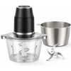 450W Electric Food Processor with 2 Bowls and Dual Speed Control