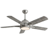 52-in Flush Mount Ceiling Fan with LED Light, Remote, App Control