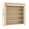 Covered 5 Tier Shoe Rack Storage Organizer for Closet Entryway