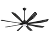 72-Inch Ceiling Fan with 8 Blades, LED Light & Remote Control System