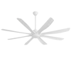 72-Inch Ceiling Fan with 8 Blades, LED Light & Remote Control System