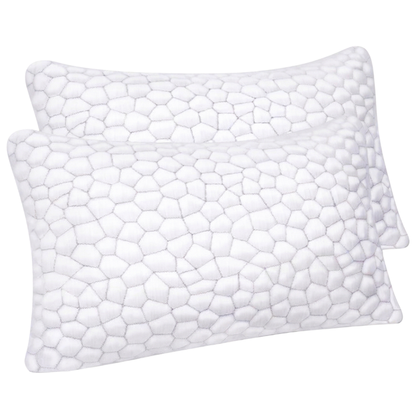 Adjustable Cooling Gel Memory Foam Bed Pillows with Washable Cover