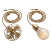 Ceiling Fan Pull Chain Set with Vintage Look Pendants and Metal Chain