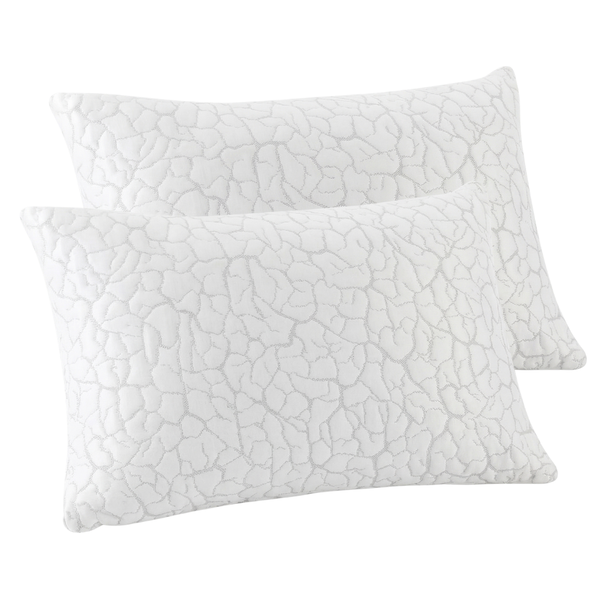 Cooling Adjustable Pillows with Shredded Foam Fill and Cover