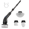 Electric Spin Scrubber with Extendable Handle and 4 Brush Heads