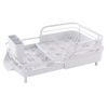 Expandable Stainless Steel Dish Drying Rack with Drainboard Tray