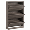 Slim Shoe Cabinet with 3 Flip Drawers Narrow Entryway Storage