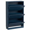 Slim Shoe Cabinet with 3 Flip Drawers Narrow Entryway Storage