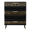 Slim Shoe Cabinet with Top Drawer and Flip Storage Compartments
