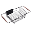 Expandable Stainless Steel Dish Drying Rack for Kitchen Sink
