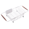Expandable Stainless Steel Dish Drying Rack for Kitchen Sink