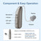 Rechargeable Bluetooth BTE Hearing Aids with App Control & 4 Sound Modes