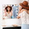 LED Hollywood Makeup Mirror with Dimmable LED Bulbs